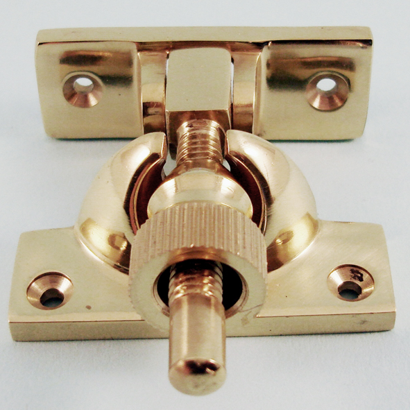 THD161/PB • Non-Locking • Polished Brass • Brighton Pattern Sash Fastener